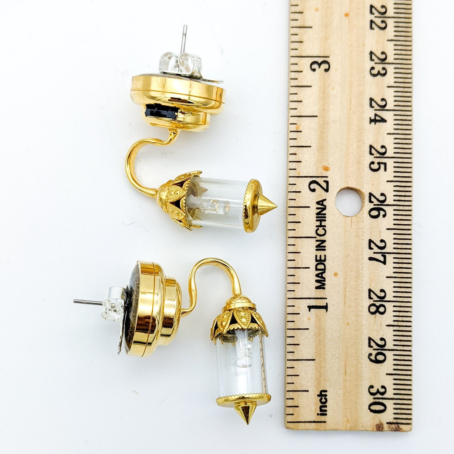 Functional Light Up Mini Wall Light Stud Earrings