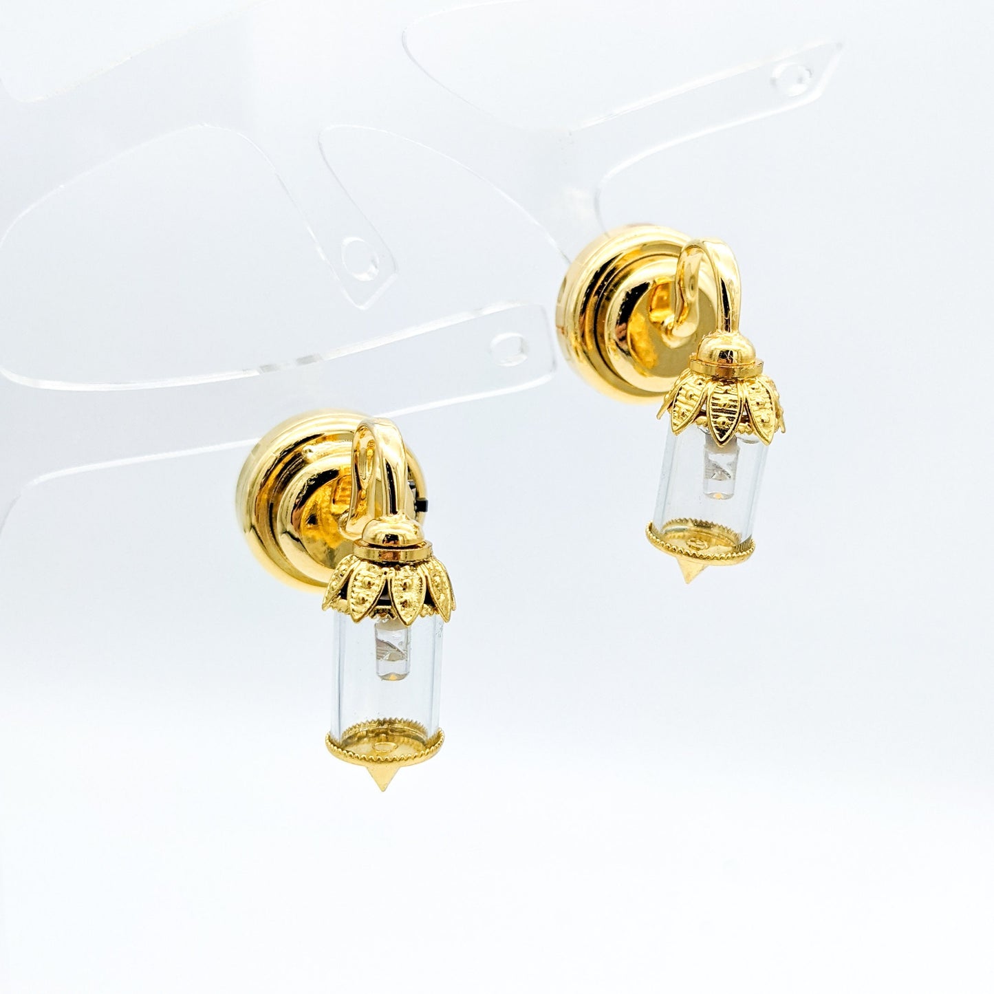 Functional Light Up Mini Wall Light Stud Earrings