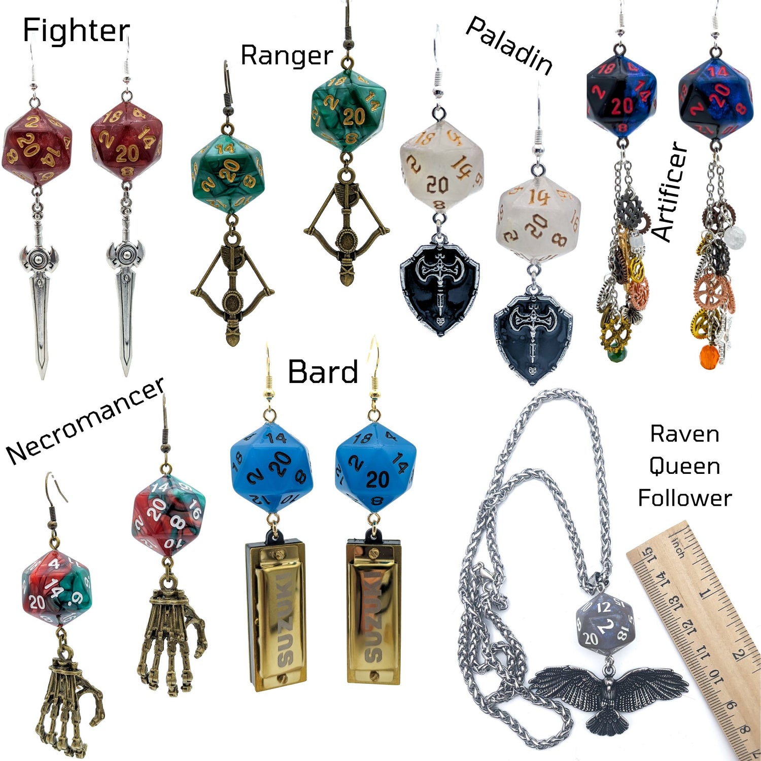 DnD/TTRPG Character Class Jewelry