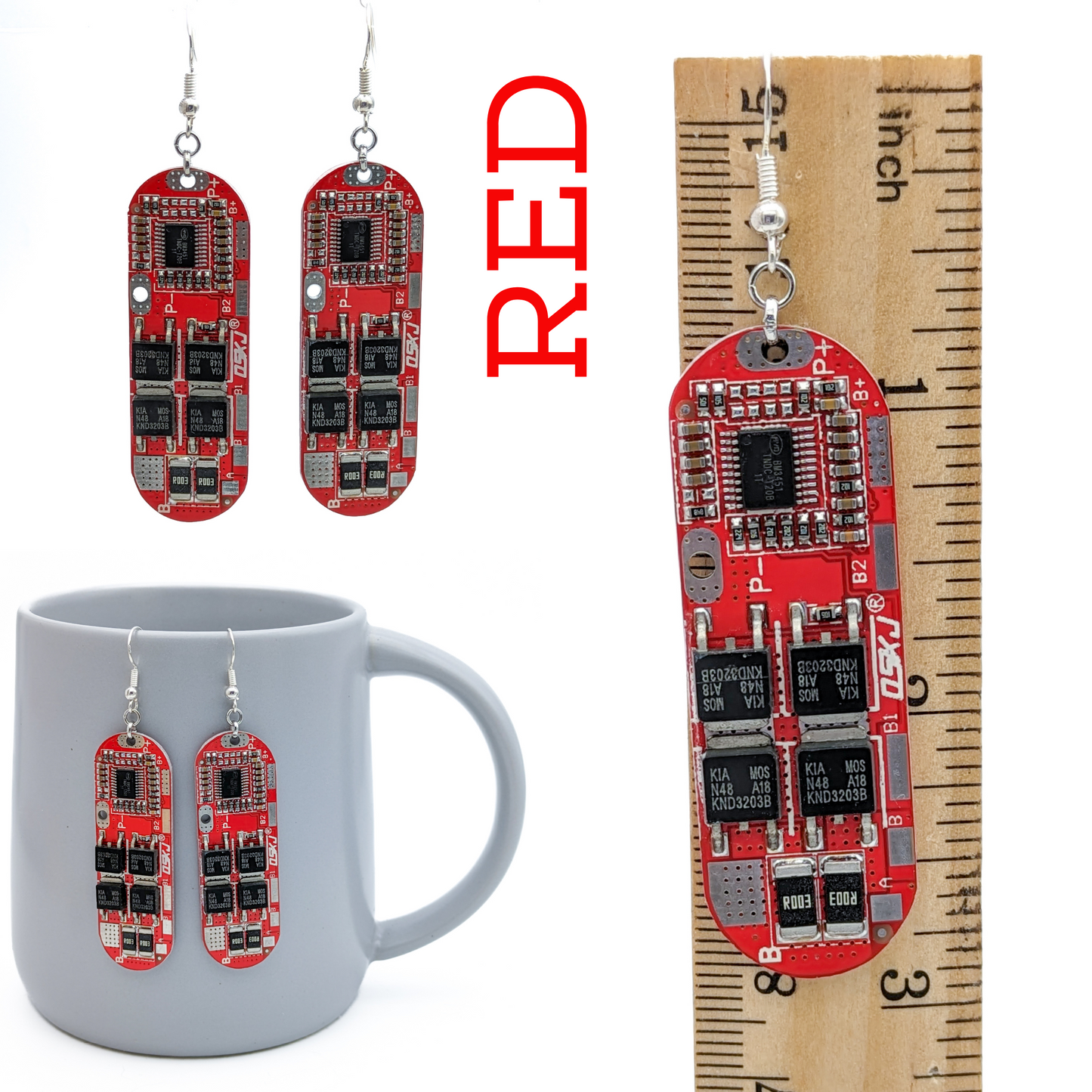 Printed Circuit Board Earrings for Engineers - Enginearrings!