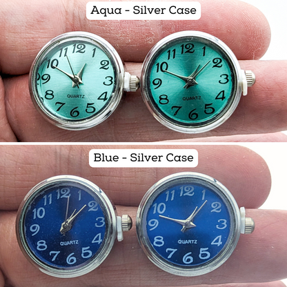 Functional Clock Earrings - Watch Earrings - Stud Earrings with Working Watches