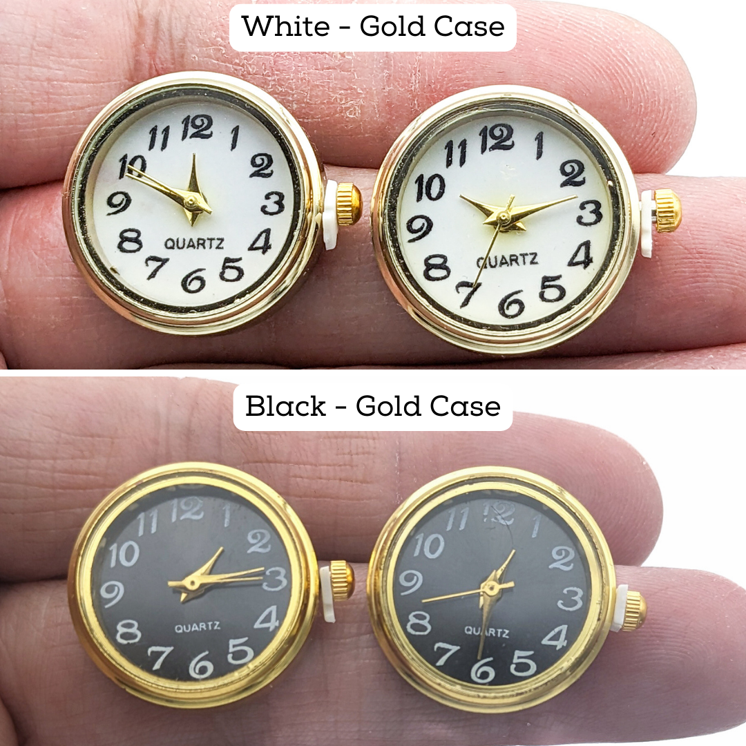 Functional Clock Earrings - Watch Earrings - Stud Earrings with Working Watches