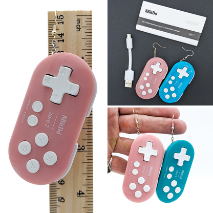 Functional Nintendo Switch Controller Earrings