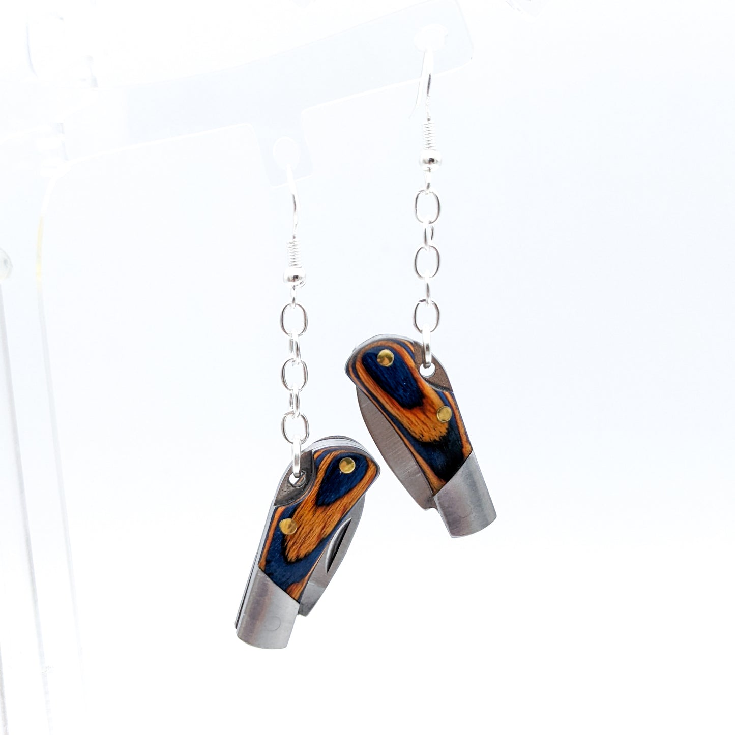 Functional Earrings with Pocketknife