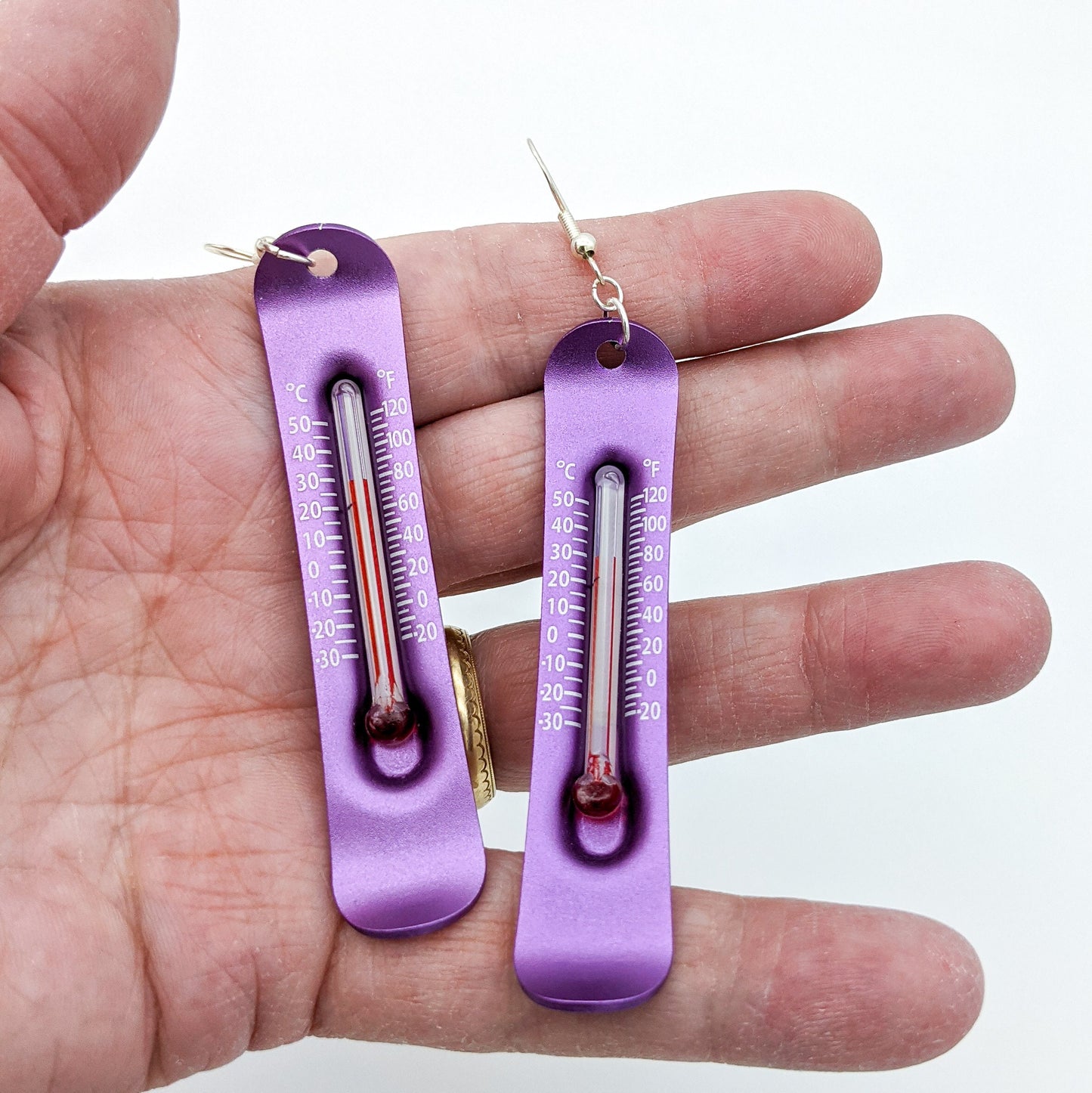 Functional Thermometer Earrings