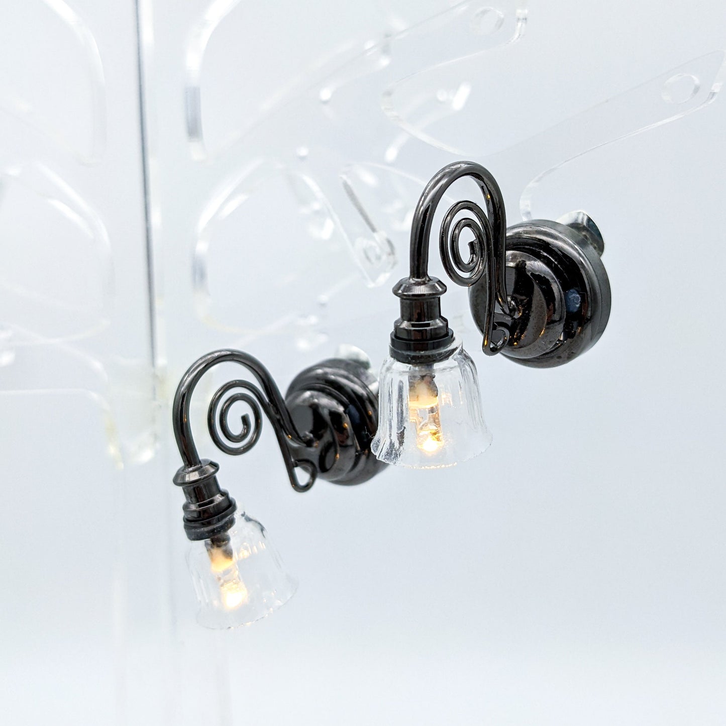 Super Bright Functional Light Up Mini Wall Light Stud Earrings - Lamp Studs