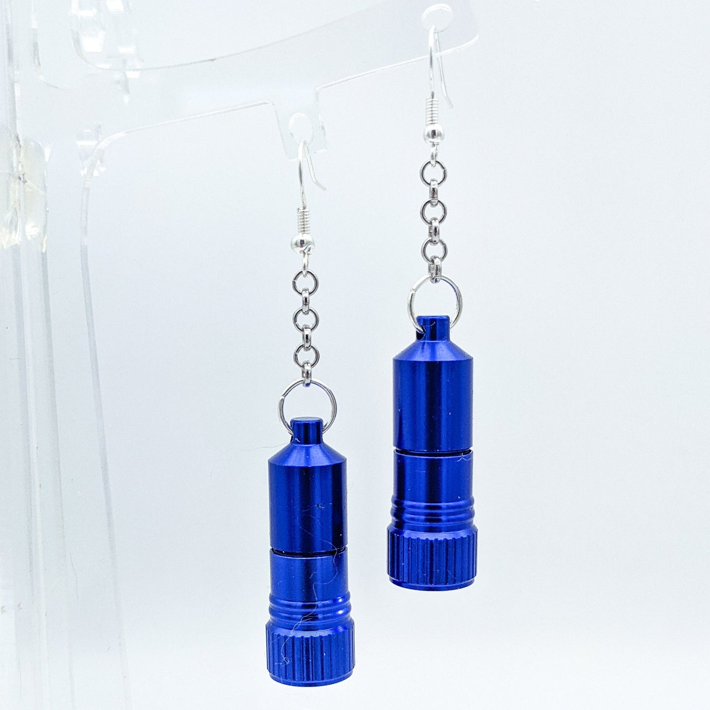 Functional Mini Flashlight Earrings