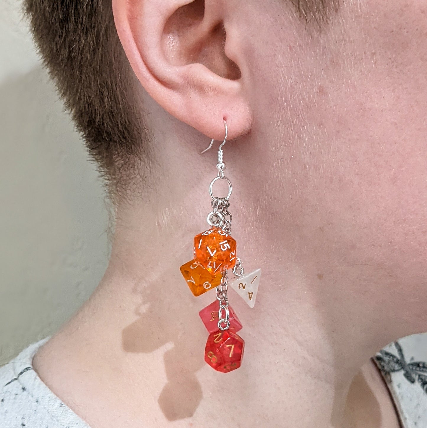 Mini Lesbian Pride Dice Earrings