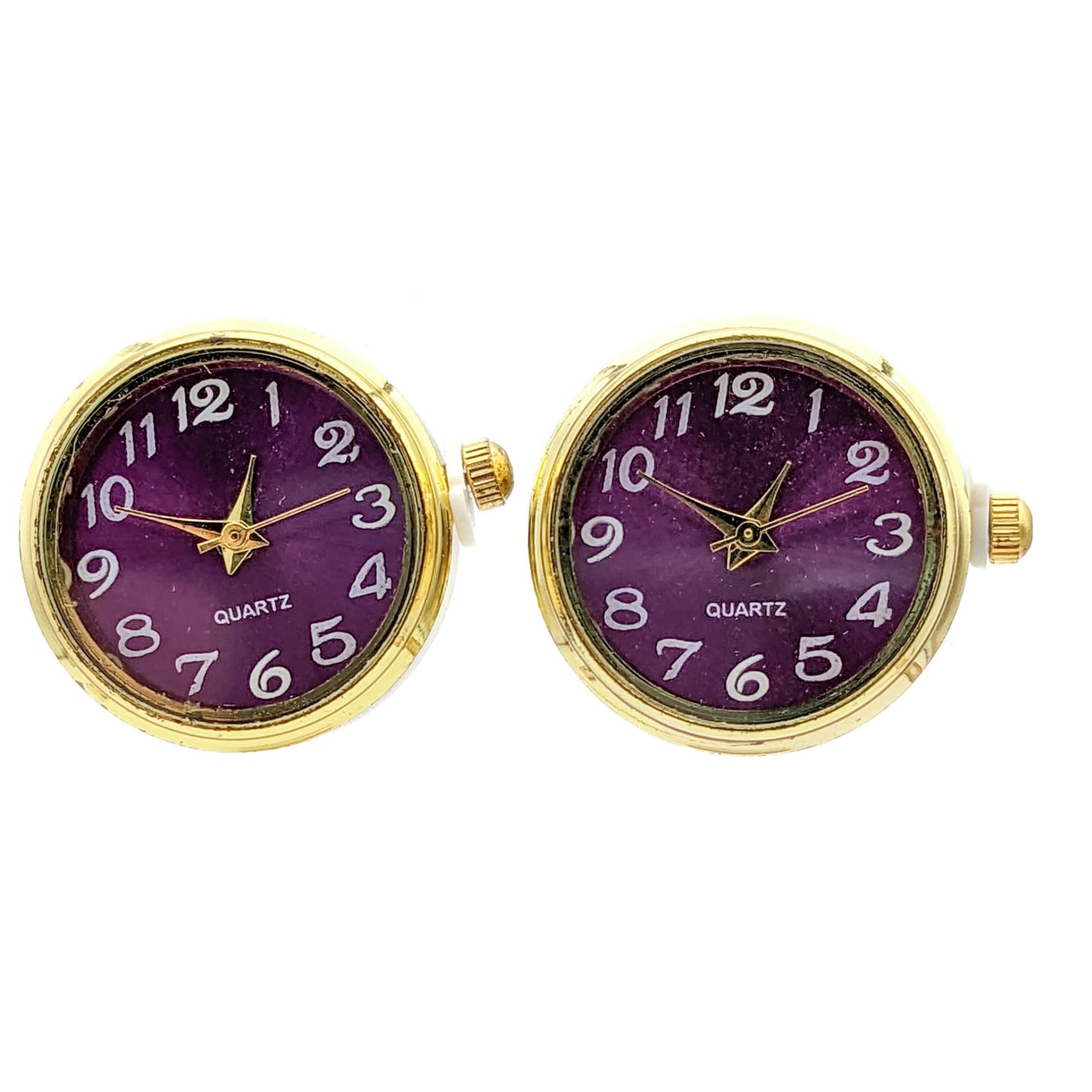 Functional Clock Earrings - Watch Earrings - Stud Earrings with Working Watches