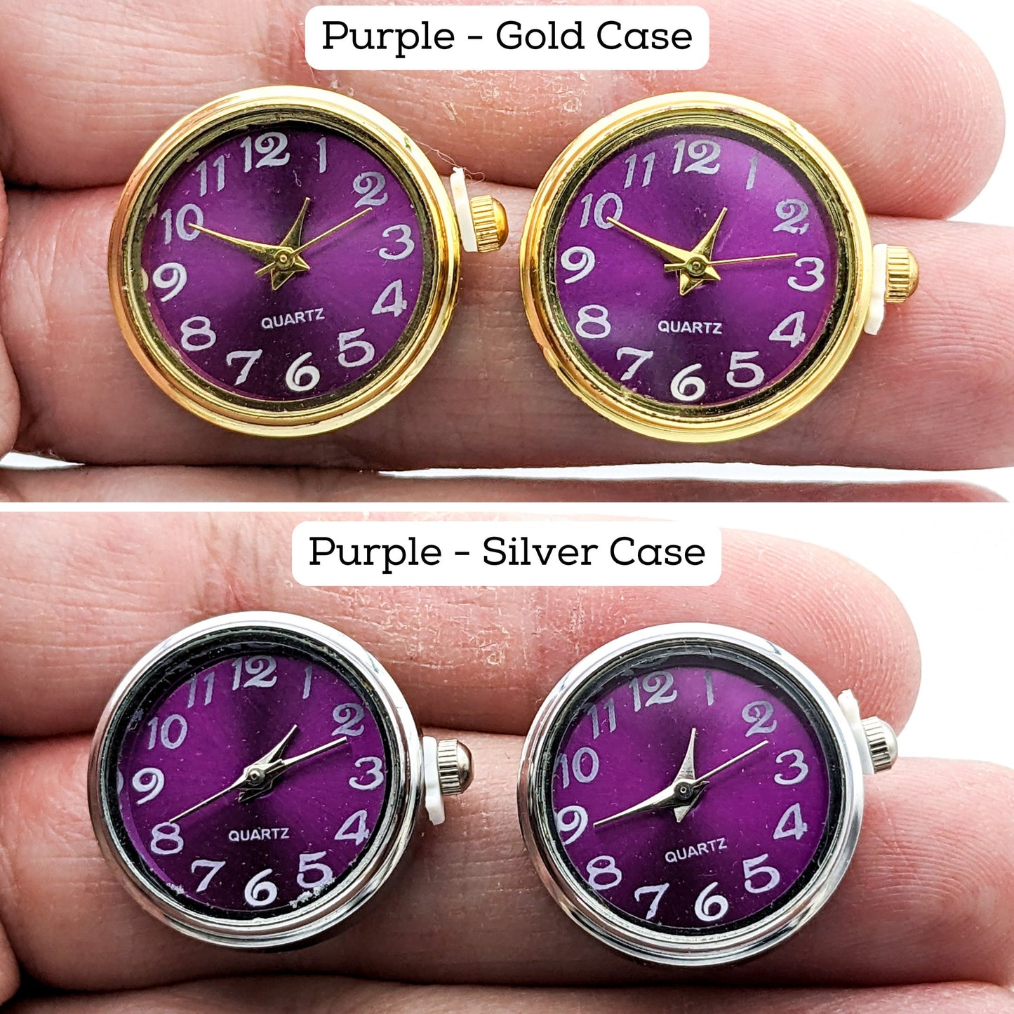 Functional Clock Earrings - Watch Earrings - Stud Earrings with Working Watches