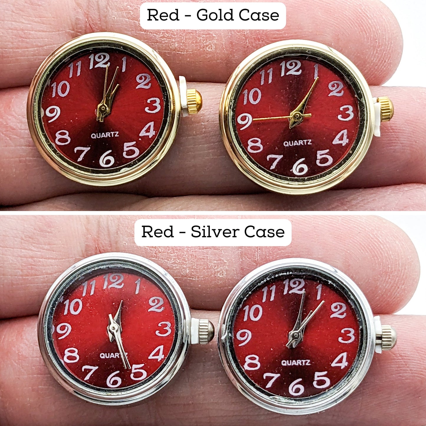 Functional Clock Earrings - Watch Earrings - Stud Earrings with Working Watches